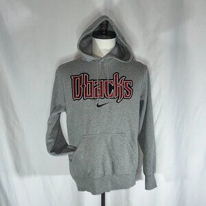 Arizona Diamondbacks Nike Center Swoosh Hoodie Medium MLB Baseball DBacks Grey